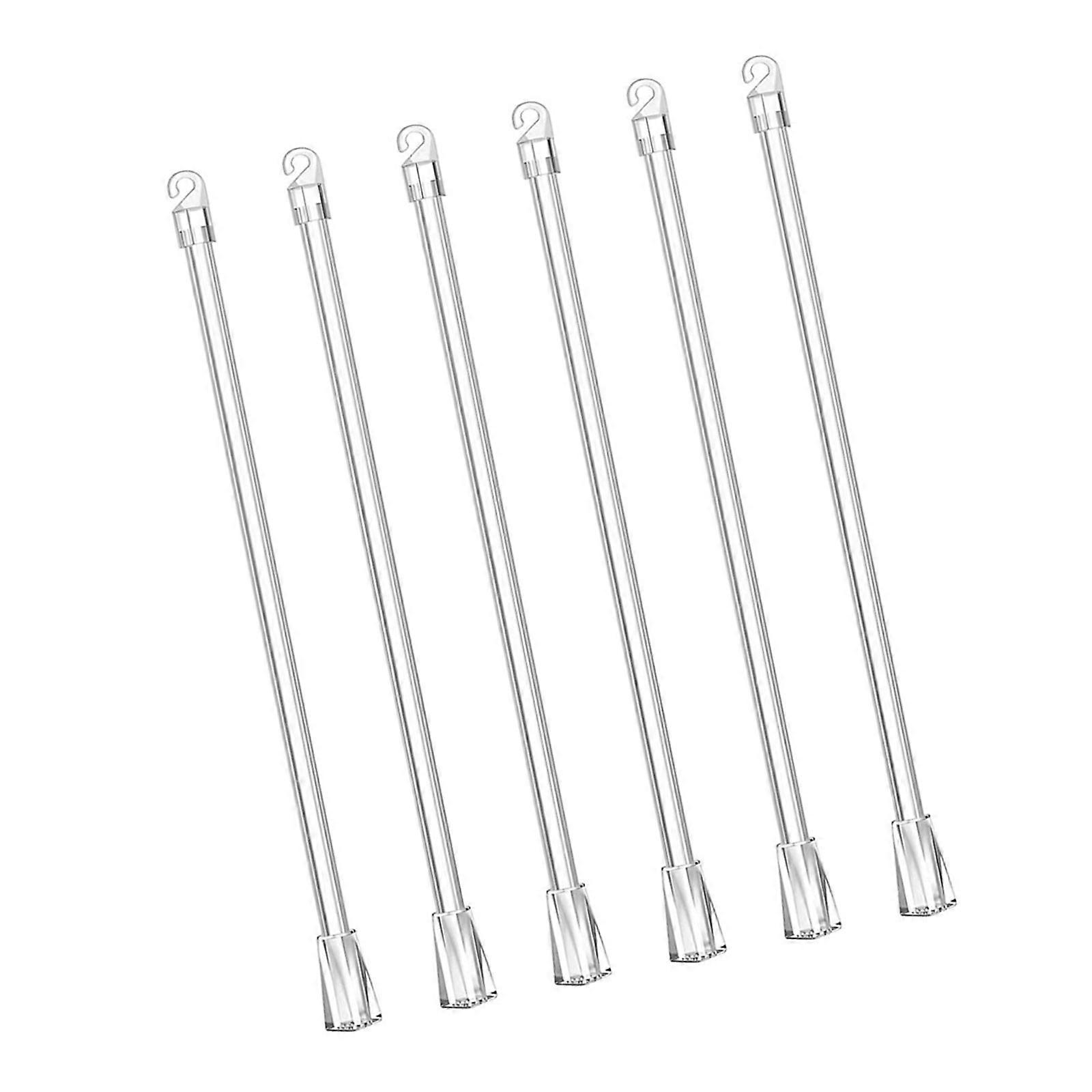 43cm Window Shade Pull Stick Vertical Curtain Extension Rod Transparent Clear Blind Wand Set 2/4/6/8/10PCS Multicolor