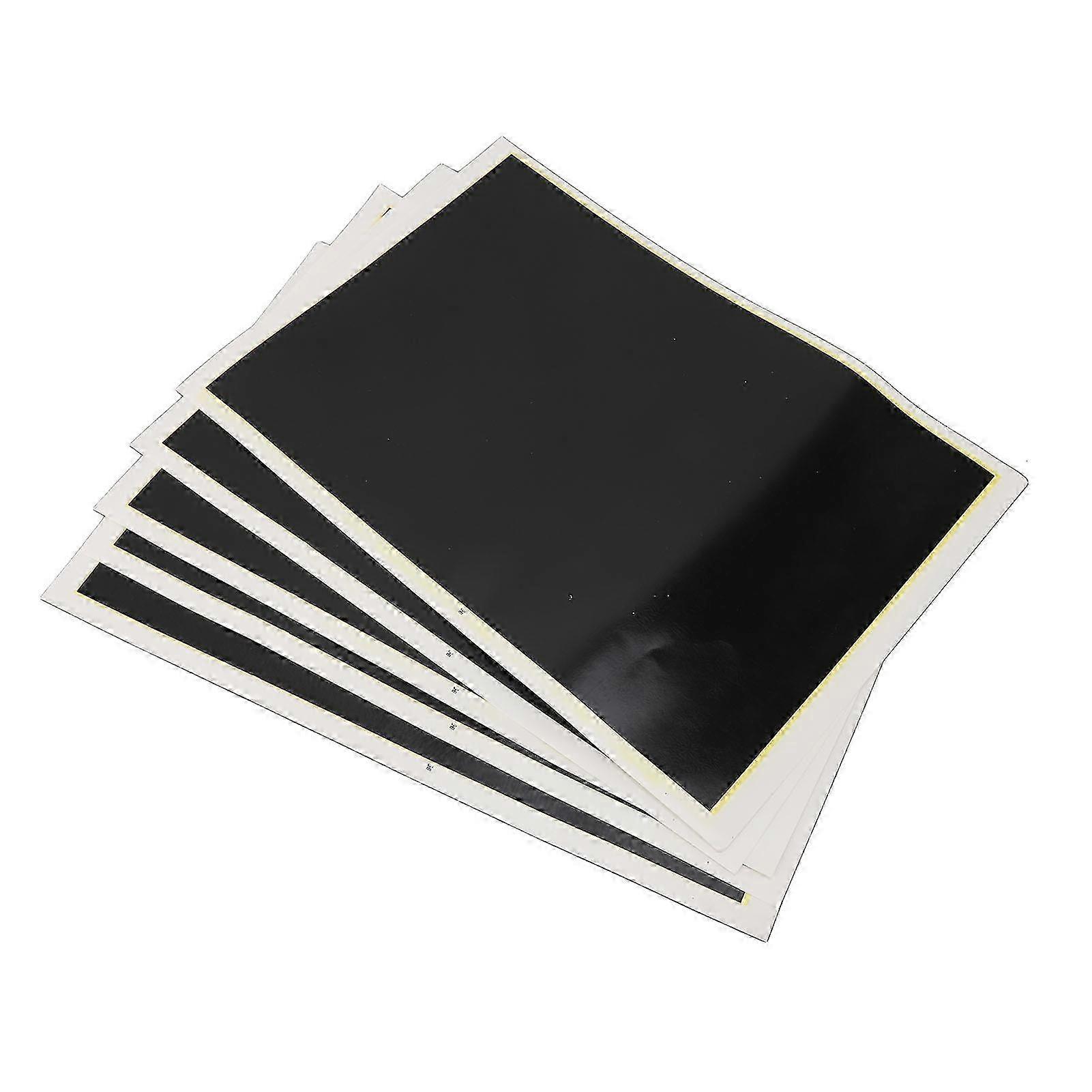 5 قطع النقش بالليزر وسم ورق ملون ورق وسم أسود 39x27 سم ورق النقش بالليزر نقش على زجاج السيراميك المعدني f26