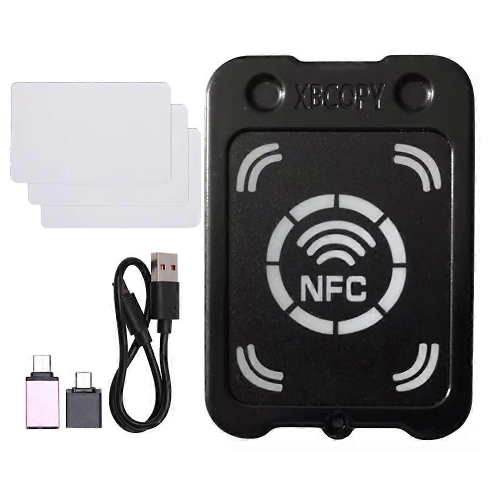RFID Smart Chip Card Reader Copier+3xCUID Card NFC Encryption Key Reader IC 13.56Mhz RFID Token Clone Duplicator