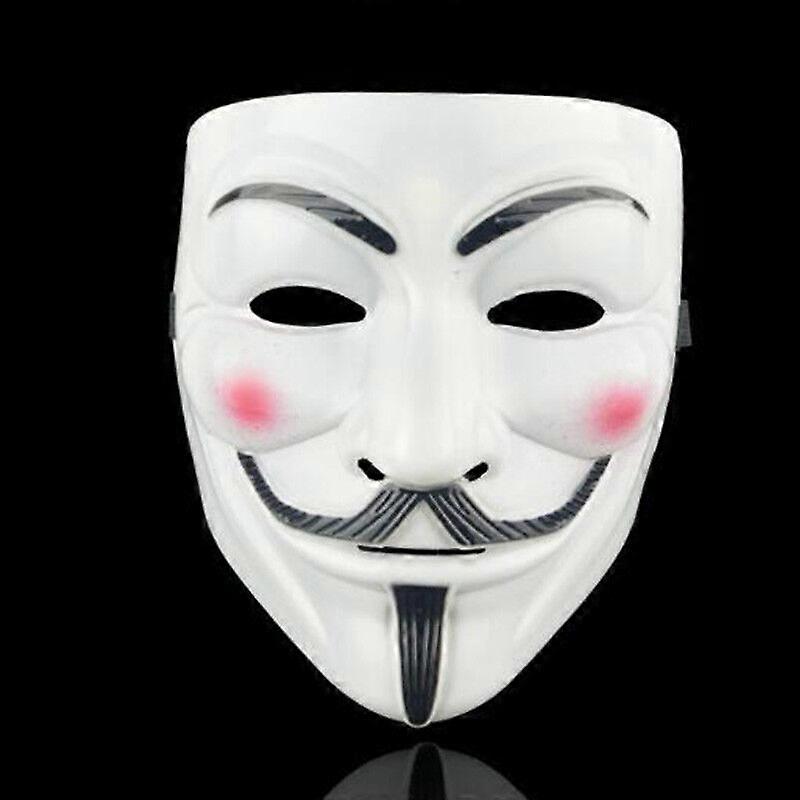Anonymous Face Mask Hacker V For Vendetta Guy Fawkes Halloween Cosplay Props NEW