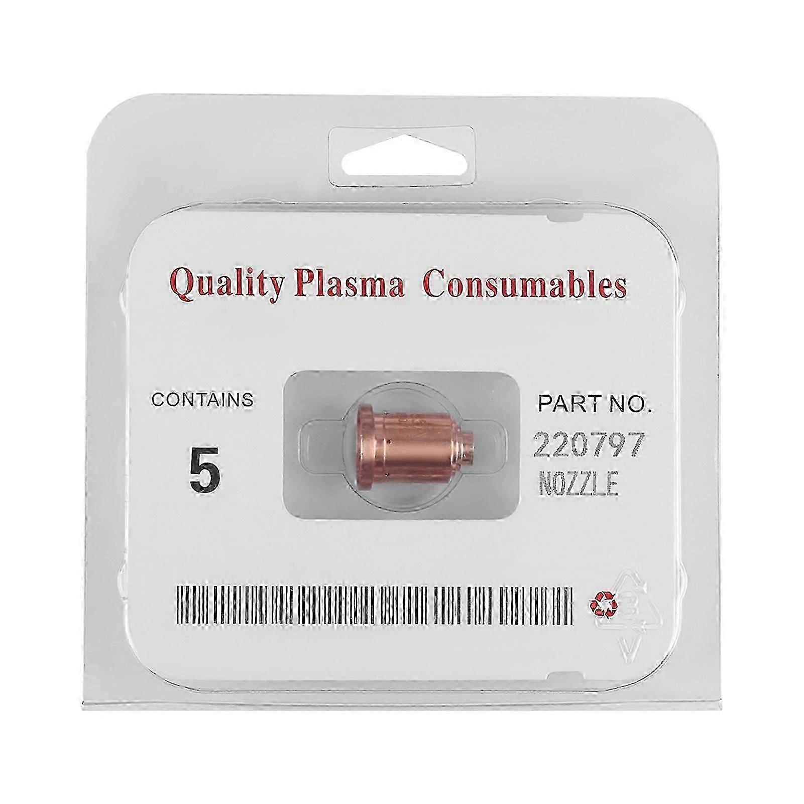 5Pcs 85A Plasma Nozzle Tips 220797 Compatible with MAX85 Cutting Torch