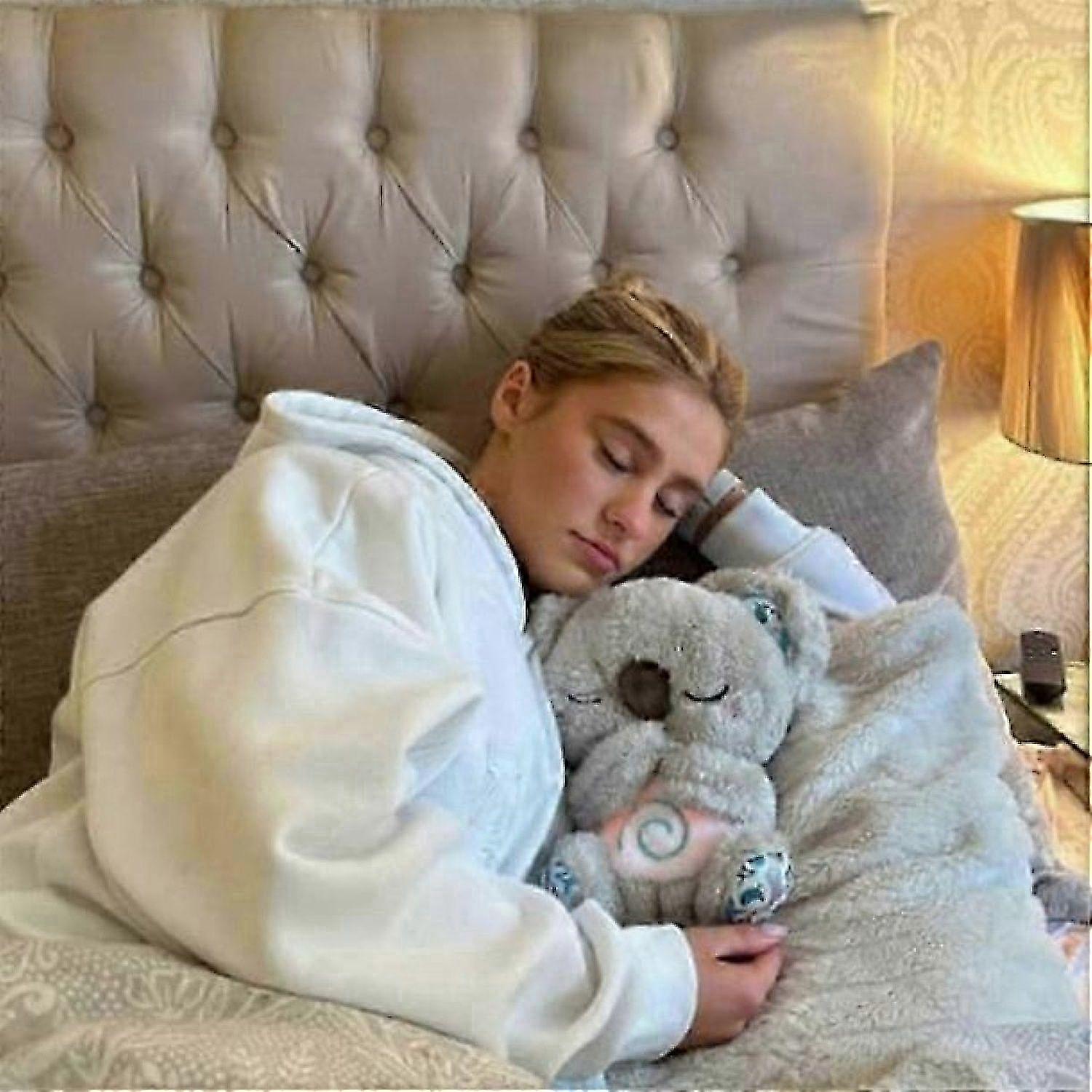 Stress Relief Plush Toy with Breathing Feature and Calming Koala Design for Adults