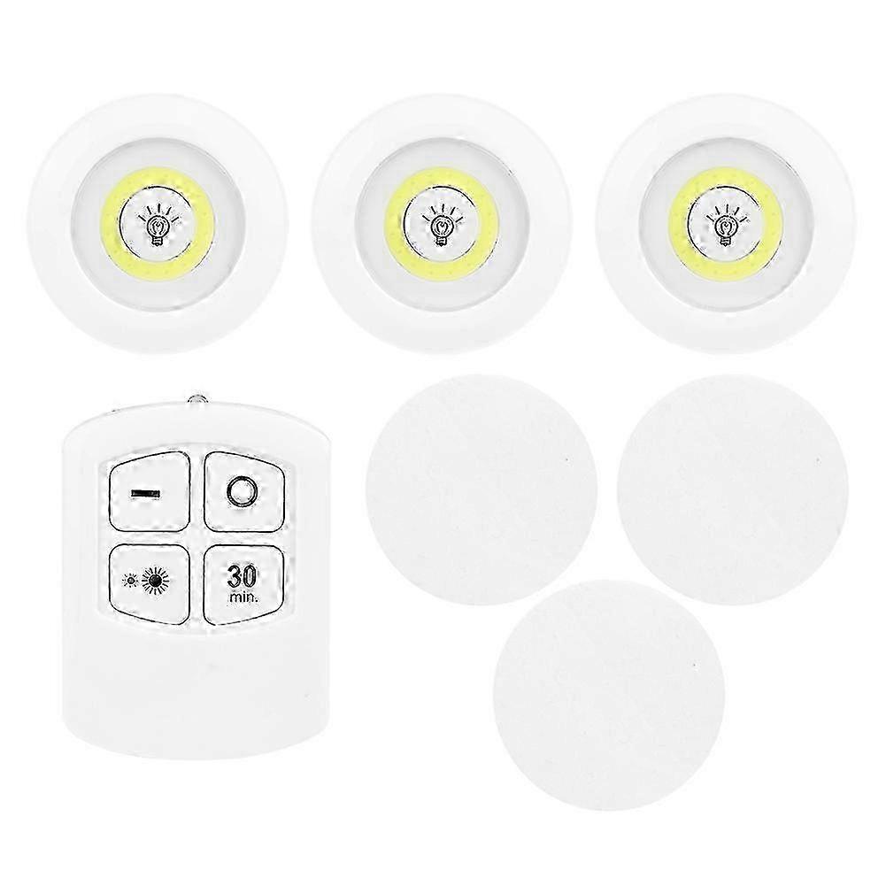 w Remote Control LED Under Cabinet Light Dimmable COB Night Light for Kitchen Wardrobe Closet