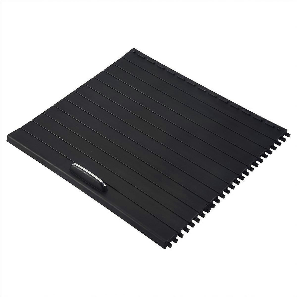 Car Center Console Shutters Cup Holder Slide Roller Blind Cover For Mercedes Benz Ml/Gl/Gle/Gls Clas Black