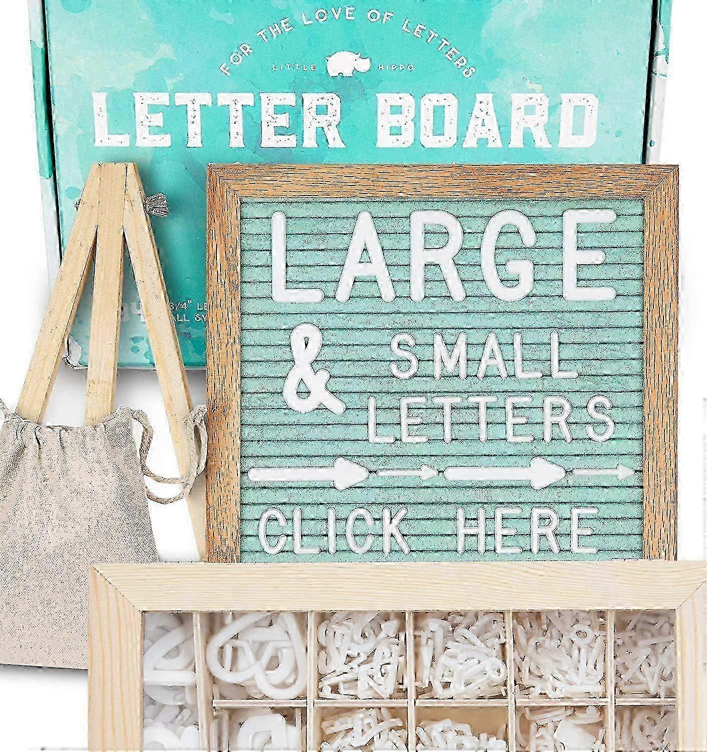 2025 Felt Letter Board 10x10 with 2 Sets of Pre-Cut Letters, Stand, and Upgraded Wooden Sorting Tray - Create Your Own Custom Messages with Ease!