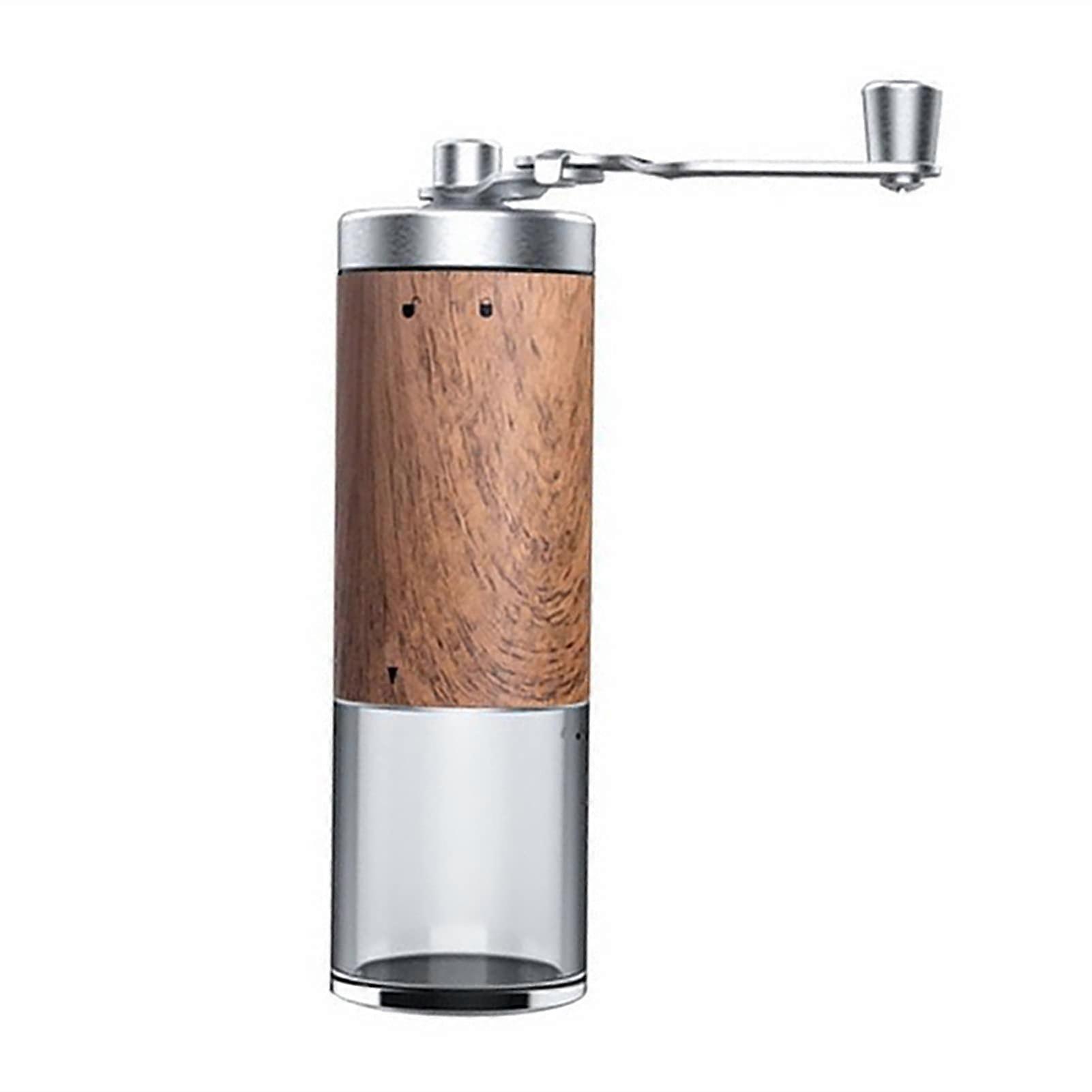 Manual Coffee Grinder with Ceramic Burr, Foldable Handle for Travel Camping Coffee Beans