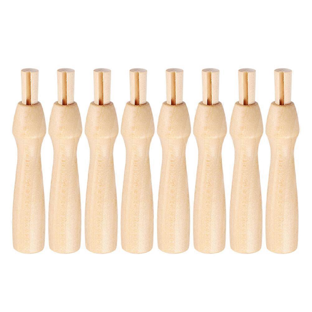 Needle Felting Tools Handles for Replacement Use 8Pcs Multi-Function Wood