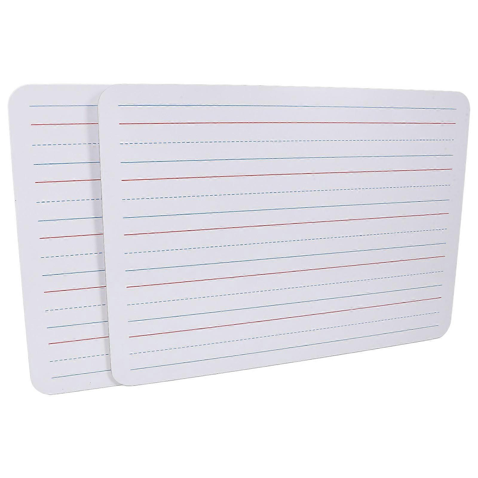 Kids Writing Board Whiteboard with Lines for Classroom Use 2Pcs Set