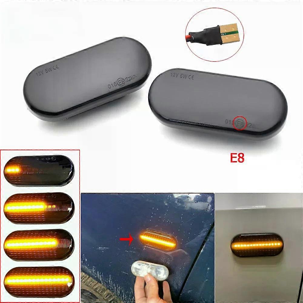 2pcs For SEAT Ibiza 6L Cordoba Toledo Leon MK1 MK2 LED Dynamic Side Marker Light Turn Signal Light for Octavia