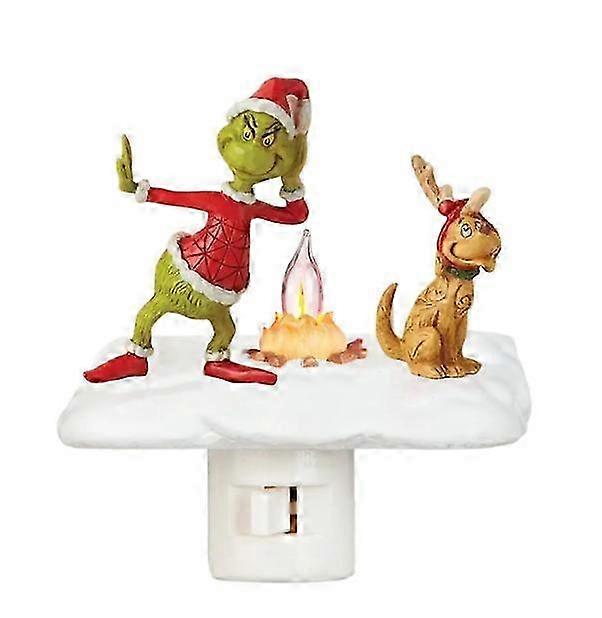 Grinch Night Light Battery Box Powered Manual Switch A/B/C Color Holiday Light String