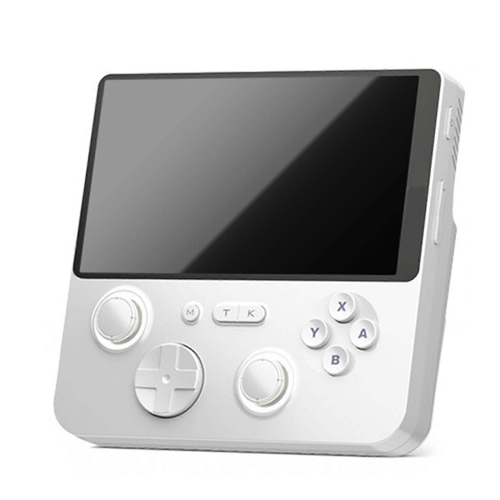 Lightweight Game Console for Travel 5 Inch Screen Double OS Capability 6GB Memory 128GB Storage High Resolution Graphics Ergonomic Build  White