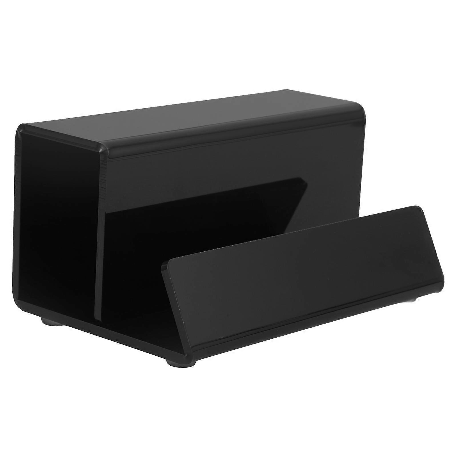 Acrylic Vinyl Record Holder for Desktop Storage Black Display Stand