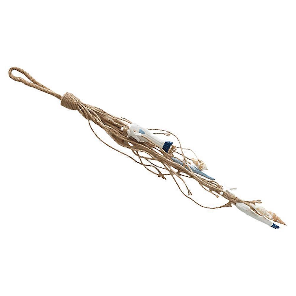 Beach Wall Decor Mediterranean Fish String Pendant with Rope