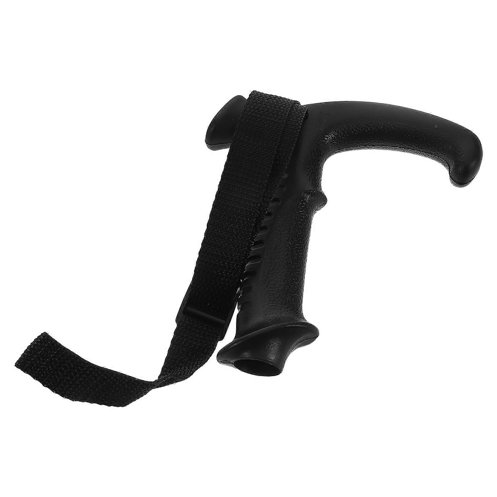 Black T-Handle Trekking Pole Grip with Adjustable Wrist Strap