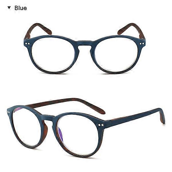 Stylish reading glasses (Anti-Blue Light) Blue 4.0
