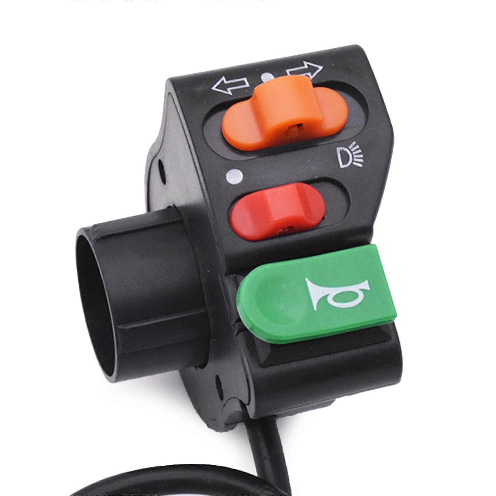 Multiunction Motorcycle Electric Scooter Switch Button for CLICK125 150 Horn Turn Signal Headlight Quick Safe Operation Multicolor