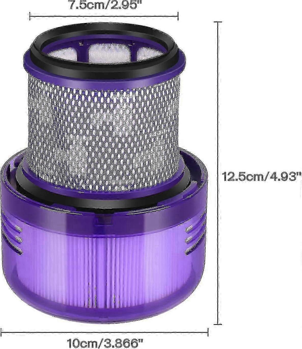 2pcs Filter für Dyson Sv16 Outsize V11 Outsize V11 Outsize Absolute 970422-01, Roboter-Staubsauger-Filterelement-Bürstenteil