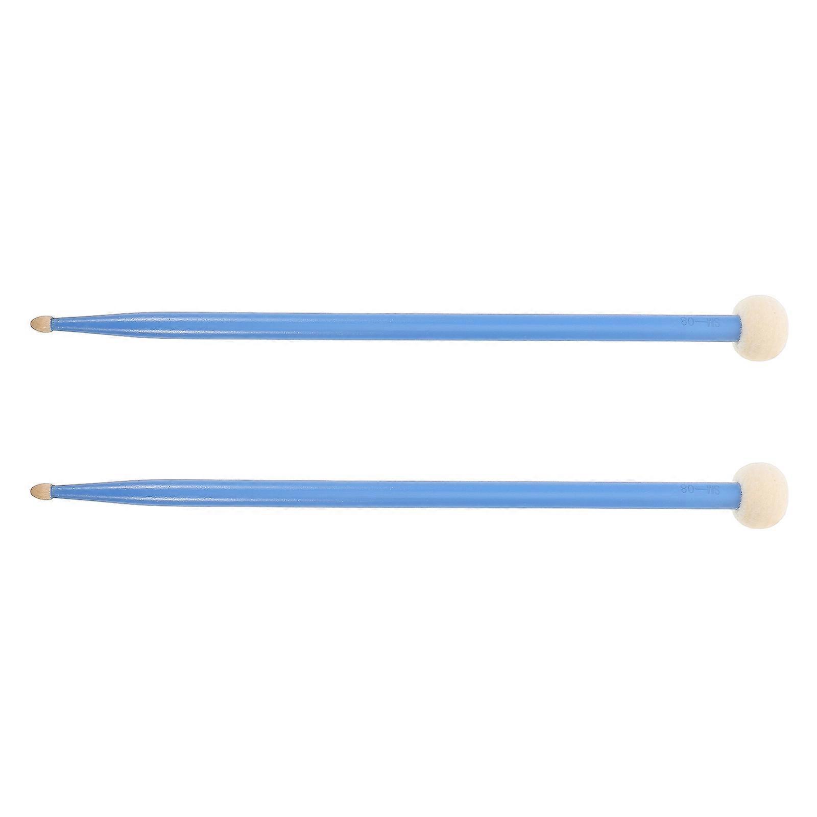 Maple Wood Double Head Drumsticks for Timpani Playing 1Pair Blue