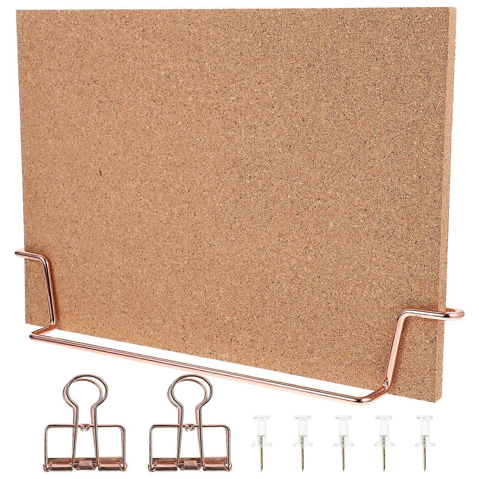 Office Cork Board Reusable Bulletin Board Display for Desk 5Sets