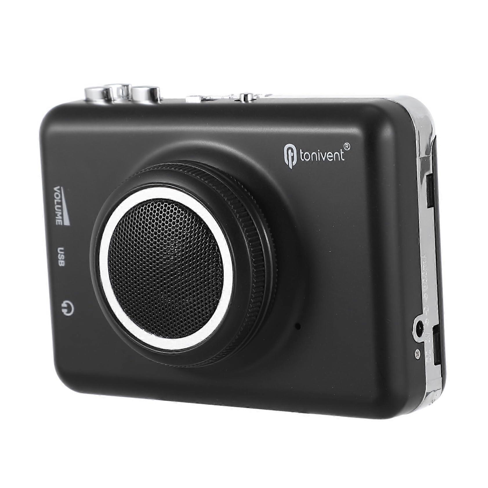 USB Cassette Music Player CassetteToConverter BuiltIn Speaker For Home And Travel Use