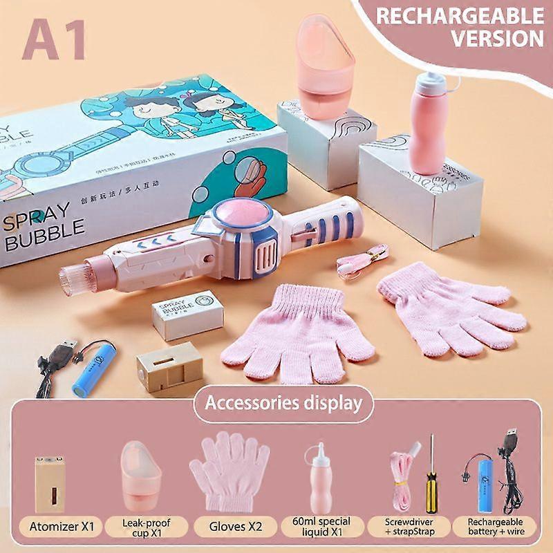 Elastisk Smog Bubble Machine Rök Magic Bubble Machine Elektrisk automatisk bubbla