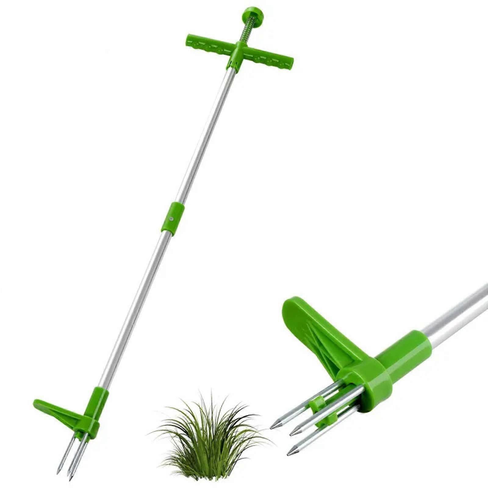 Stand Up Weeder Long Handle Garden Weed Puller with ThreeClaw Grip for Dandelion Removal