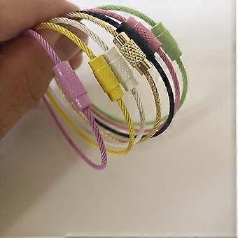 Heavy Duty Keychain Rings For Luggage Tags Practical Use Assorted Color Strong 10Pcs
