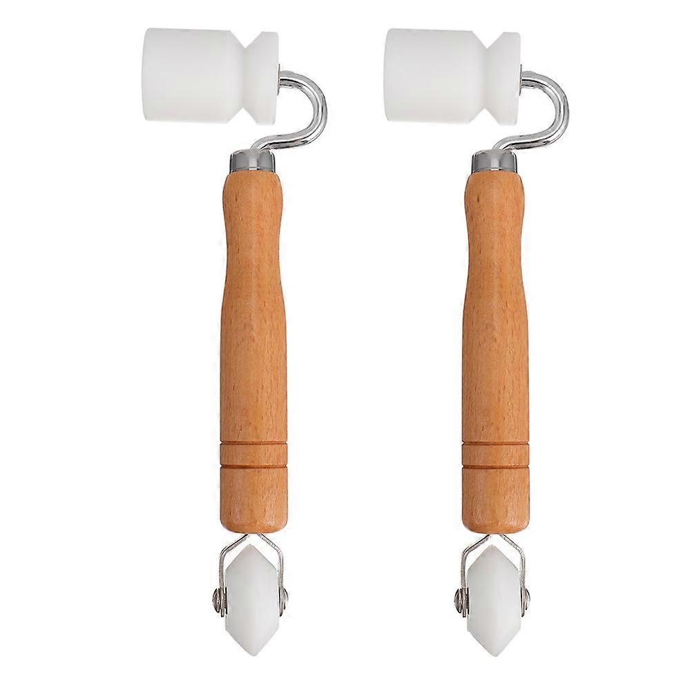 Pressure Roller Wood Wallpaper Roller for Seam 2Pcs Tool Kit