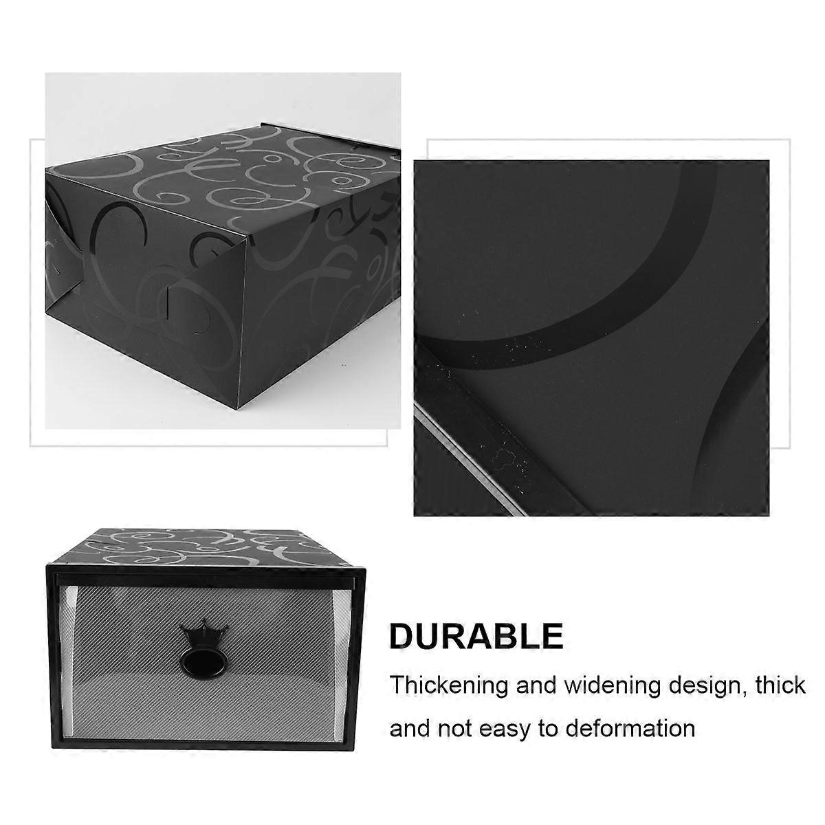 Shoes Storage Container Transparent Plastic Drawer-Type Shoes Case for Storage