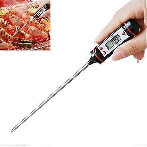 Digital Meat Thermometer with Probe, Large LCD Display, Dual Temperature Modes for Kitchen BBQ