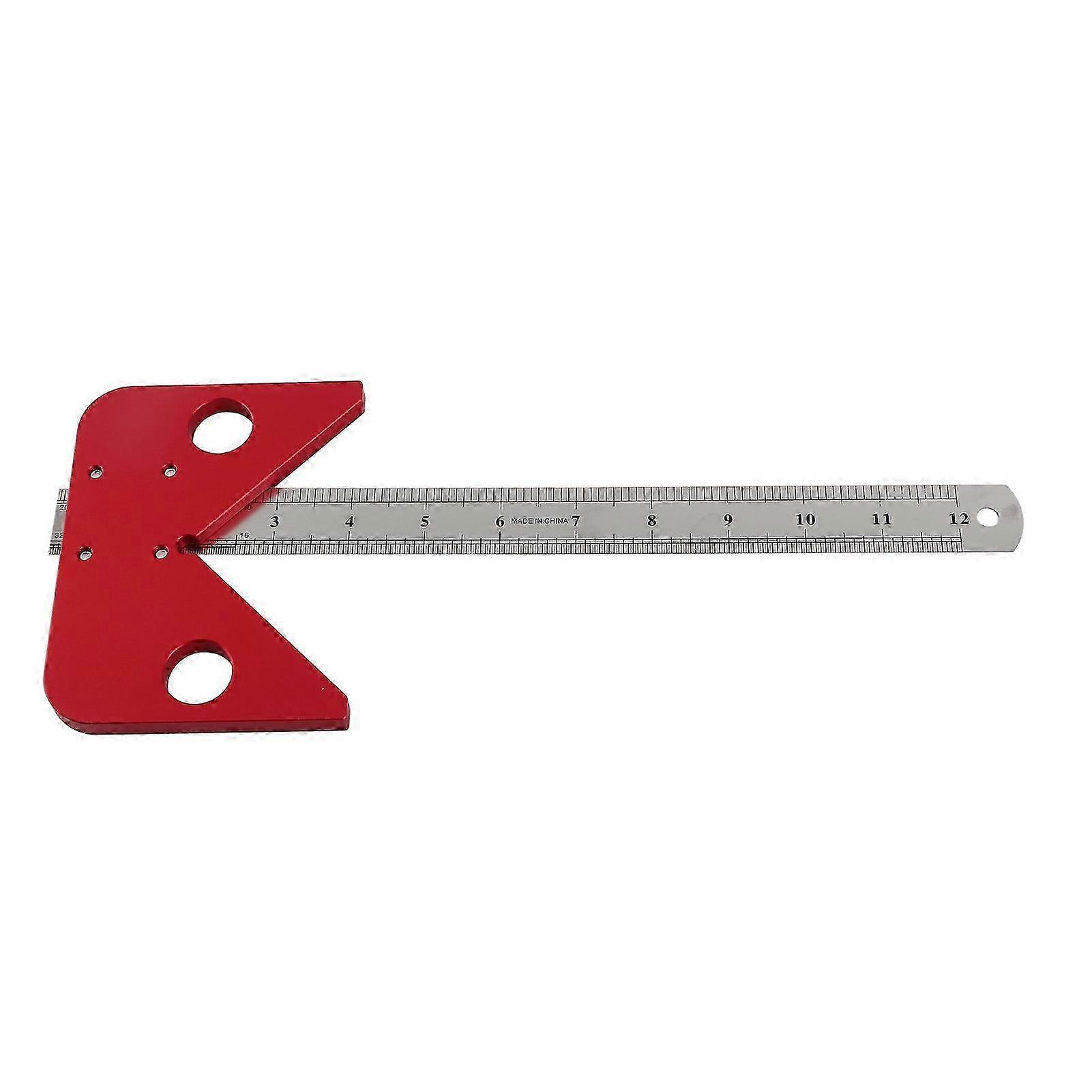 45 Degree Angle Scribe Woodworking Center Line Gauge Carpenter Layout Tool Set Accessories