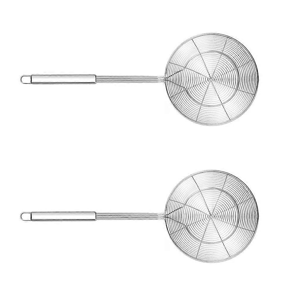 Frying Slotted Spoon Kitchen Colander for Kitchen Use 2Pcs