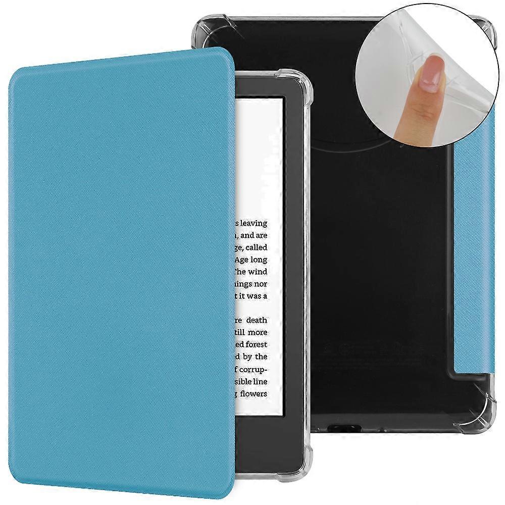 Auto Wake/Sleep e-Reader Case TPU Shockproof Protective Cover Wear Resistant Smart for Kindle Basic 2024/2022 (11th Generation)