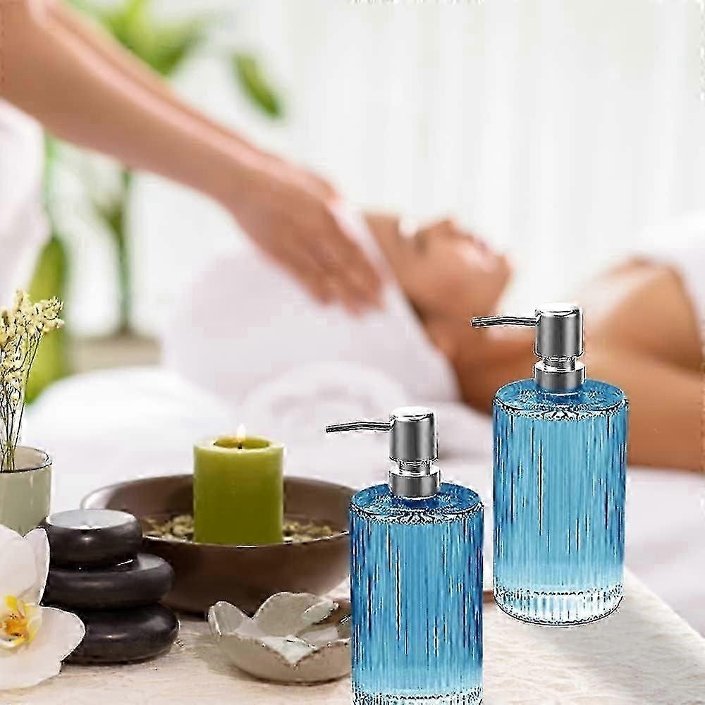 3 pack glass dispenser for liquid soap