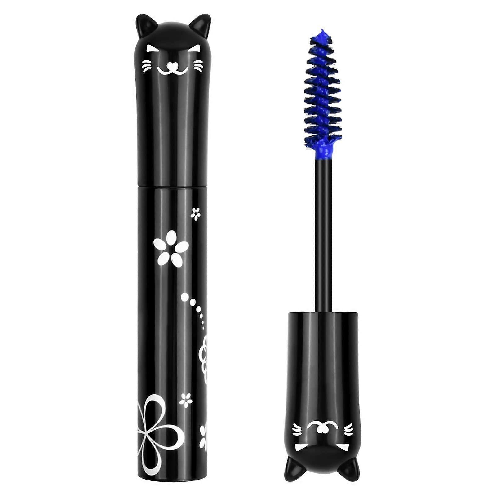 Waterproof Mascara Blue for Voluminous Lashes, LongLasting SmudgeProof Clump Formula