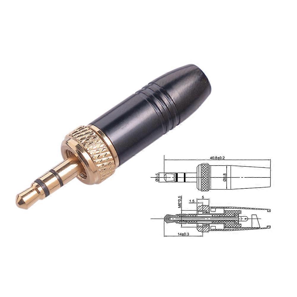 5Pcs Lavalier Lapel Microphone 3.5mm Audio Plug with M6 Internal Thread Internal Thread Cable for-Sony for-Sennheiser