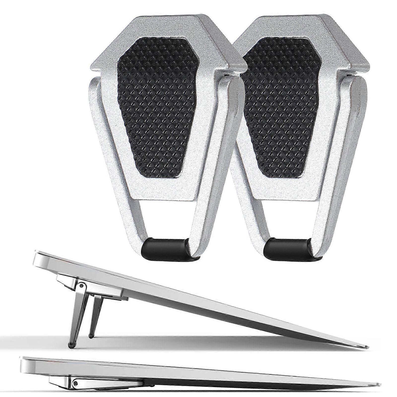 2 Pcs Portable Laptop Computer Stand Height-adjustable Notebook PC Holder