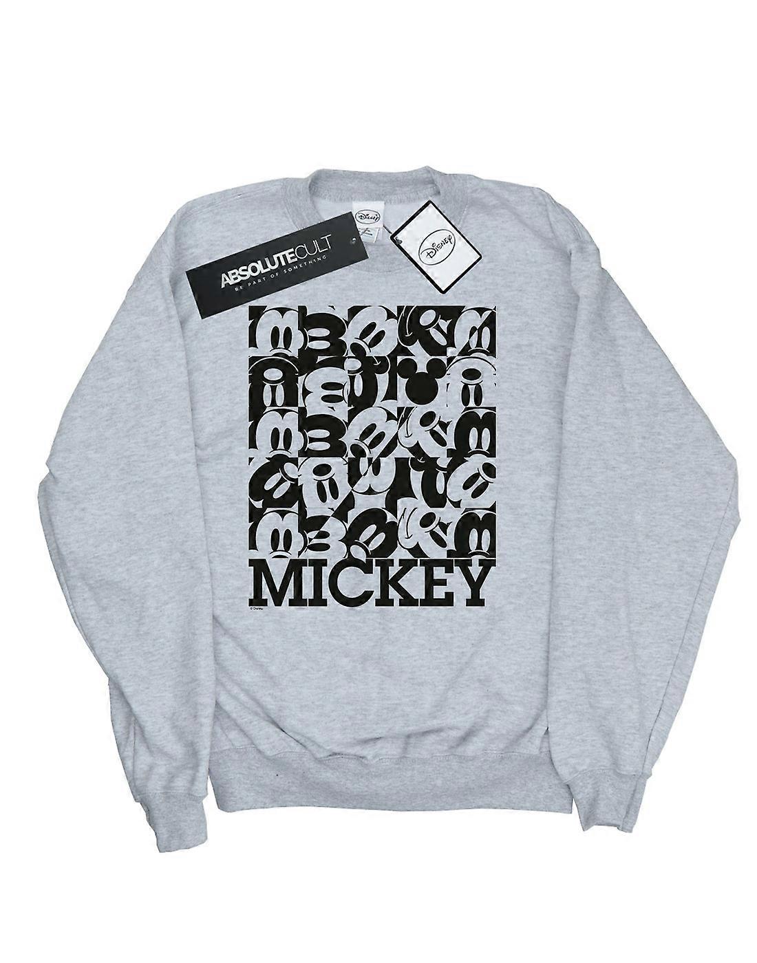 Disney Women's Mickey Mouse Grid Sweatshirt