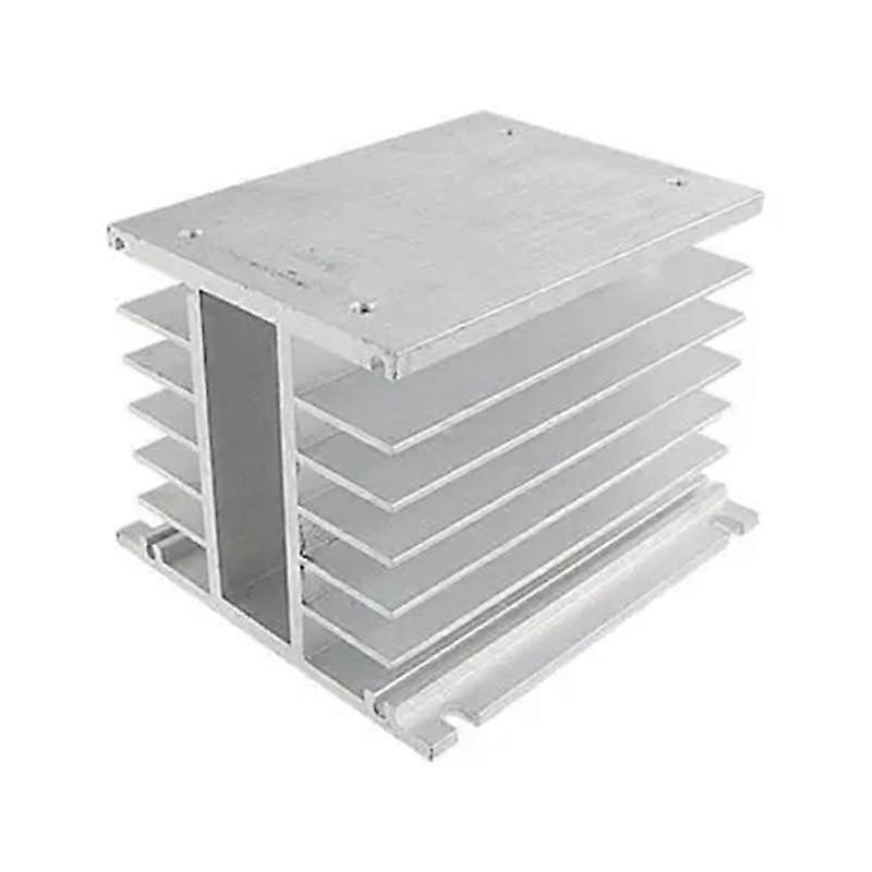 Solid State Relay Aluminum Heat Sink for 3 Phase SSR Enhanced Heat Dissipation