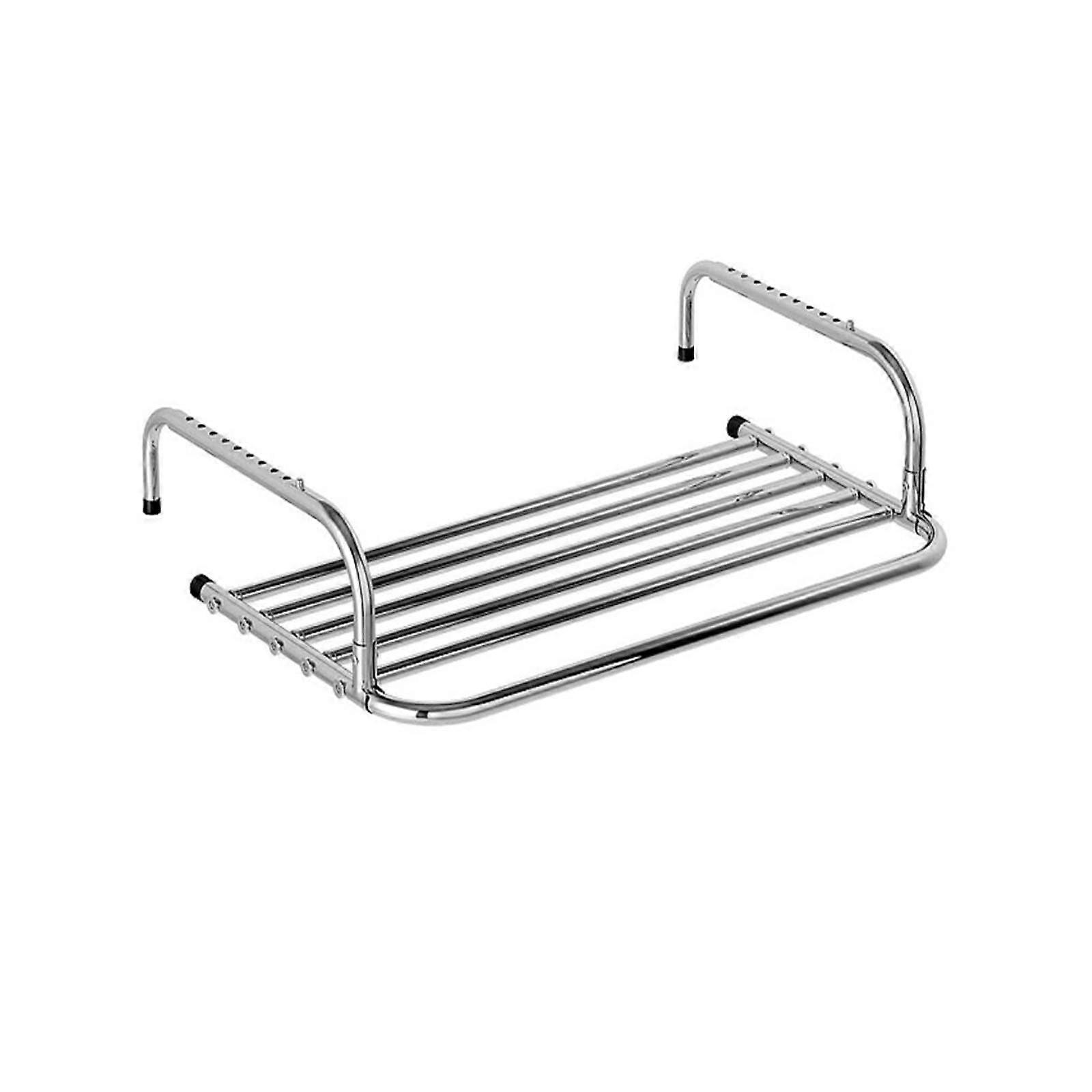 Clothes Drying Rack Stainless Steel Foldable Wall Mounted Laundry Hanger for Balcony 60cm