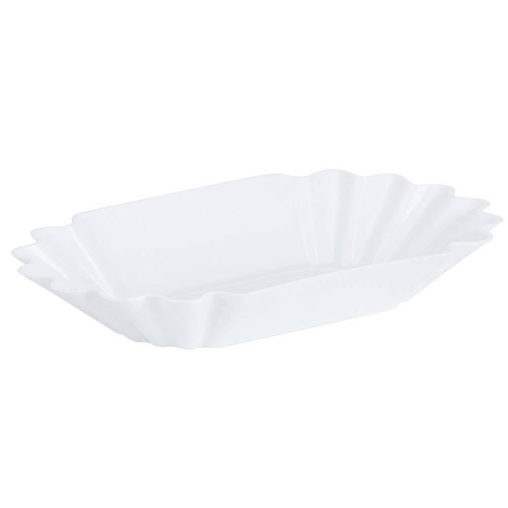 Coffee Bean Tray Food Grade PP Plastic White Selection Plate Microwave Safe for Sampling