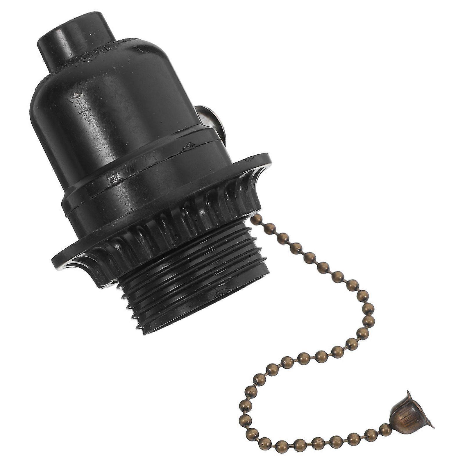 Vintage Light Socket: E26 Pull Chain Lamp Replacement Parts For Table And Floor Lamps Light Bulb Socket With Pull Chain Lamp Switch Black