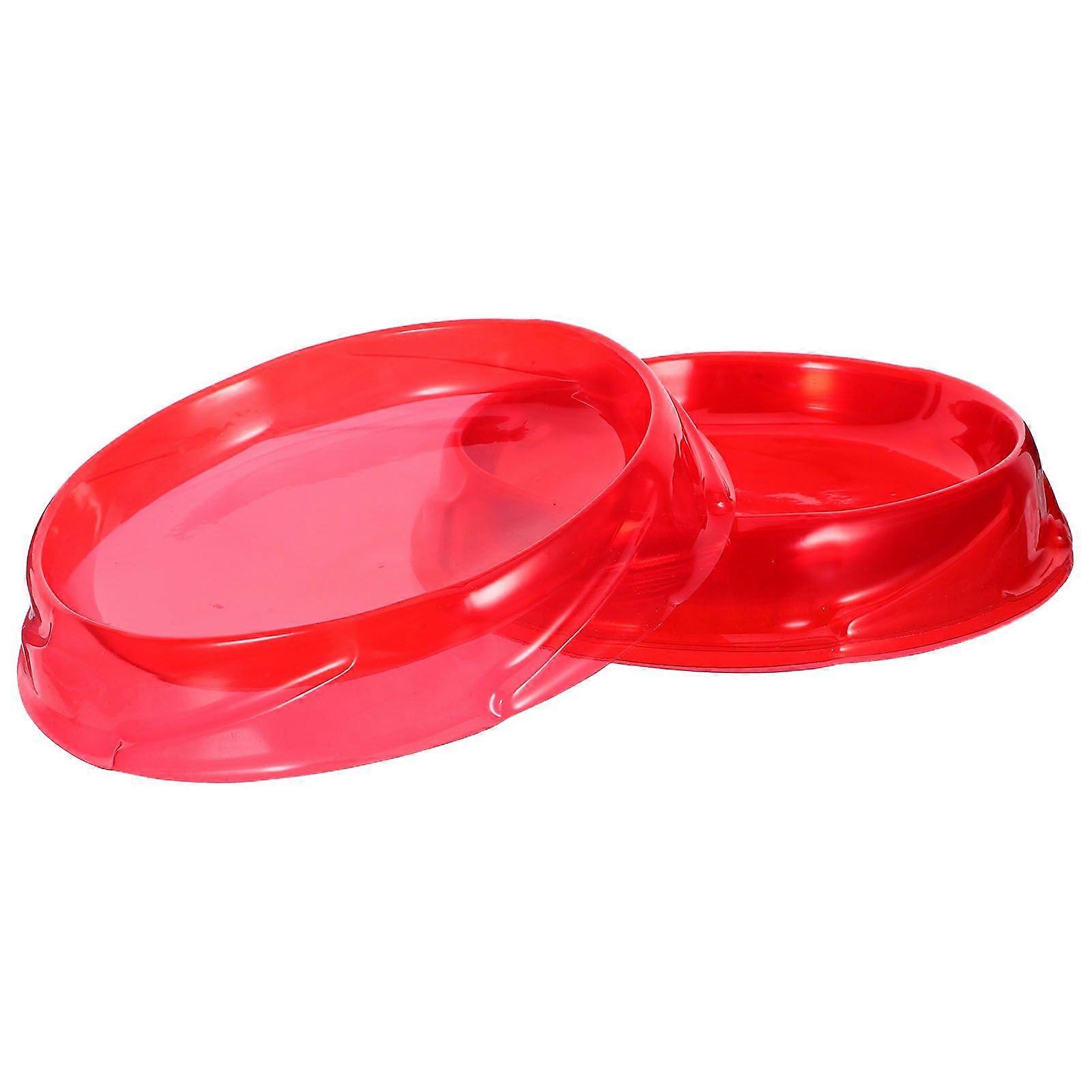 5pcs Plastic Gyro Stadium Battle Plate Combat Stadium (Red)