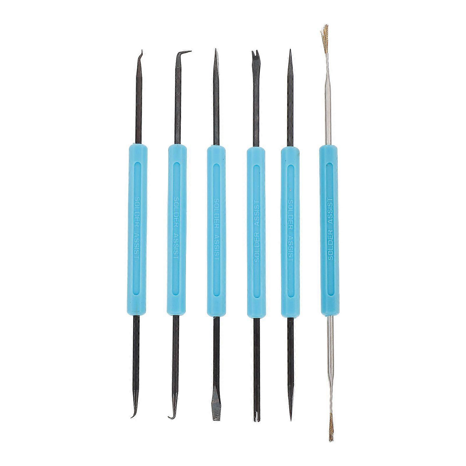 6pcs Solder Auxiliary Tool Double-sided Repair Tools Soldering Tools (Sky-blue)
