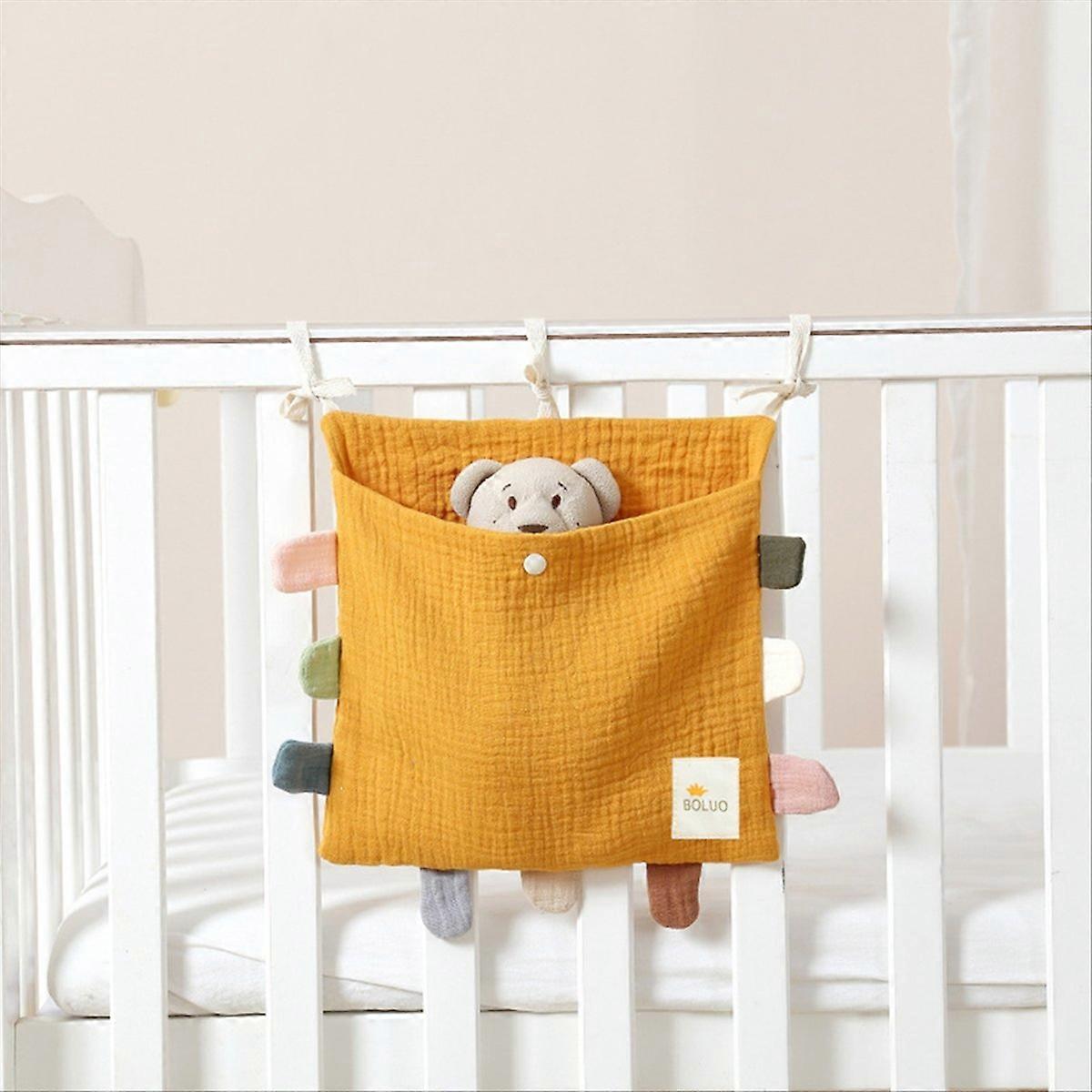 Baby Bed Side Organiser Cotton Bed Storage Bag E
