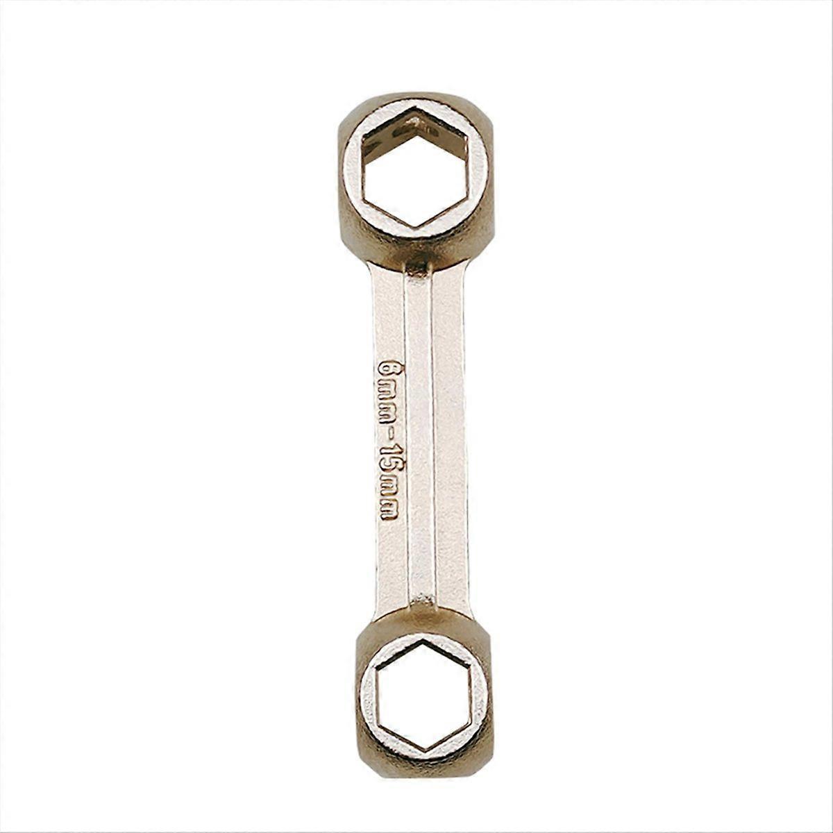 Bone Shape Hexagon Wrench Multipurpose 6-15mm 10Holes Cycling Spanner