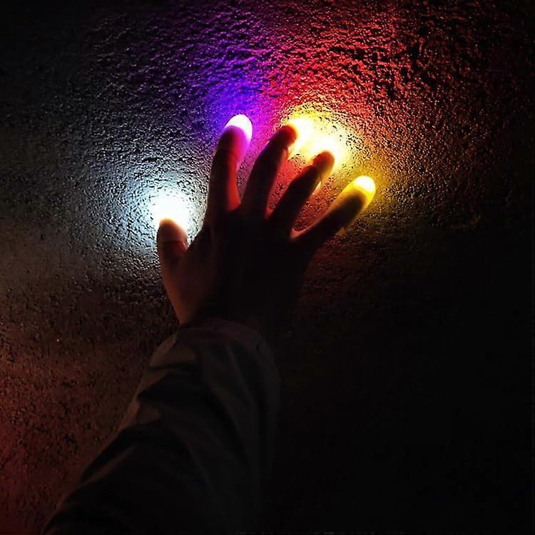 2pcs LED Thumb Light for Magic Tricks Light Up Finger Props Stage Performance Magician Tools