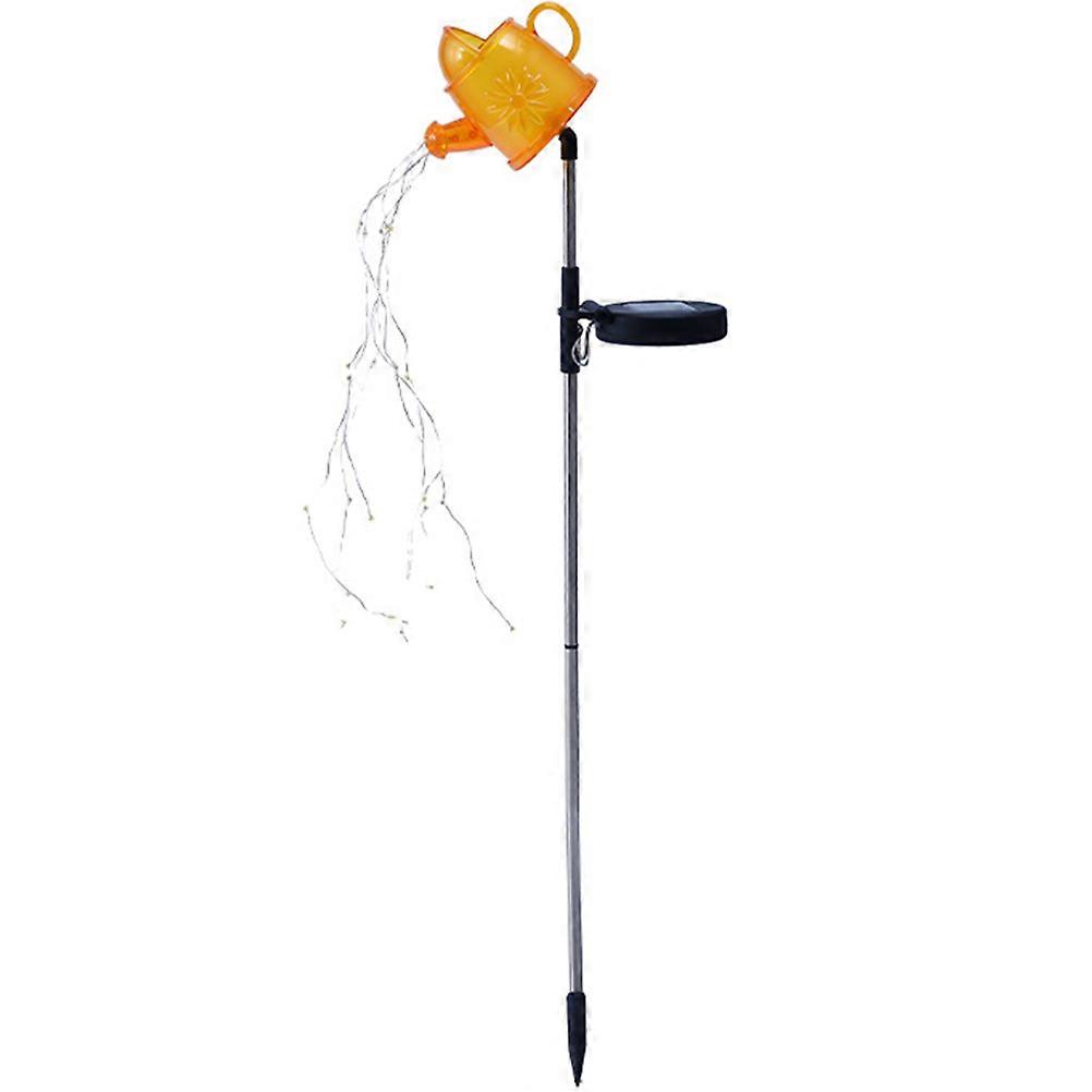 Solar Lamp Kettle Shower Light for Outdoor Lighting Yellow