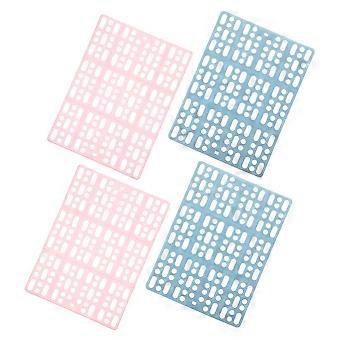 Käfigmatten-Pads, 4 Stück, robuste Kunststoff-Tierfußpads