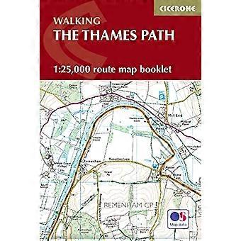 Broszura mapy trasy Thames: 1:25,000 OS Route Map Booklet
